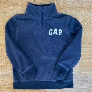 GAP Blue Fleece Jacket Quarter-Zip Casual Wear